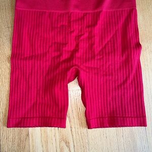 No Boundaries Scarlet Ribbed Shorts